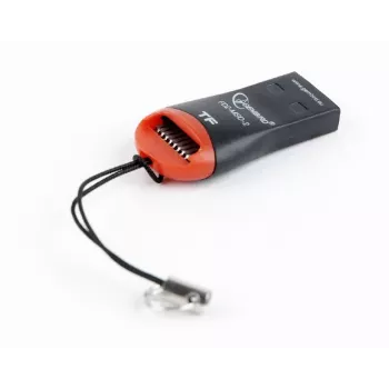 Kortelių skaitytuvas Gembird FD2-MSD-3 USB 2.0 juodas raudonas