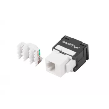 Keystone modulis RJ45 – LSA UTP cat.6a 180 laipsnių į montavimo dėžutę