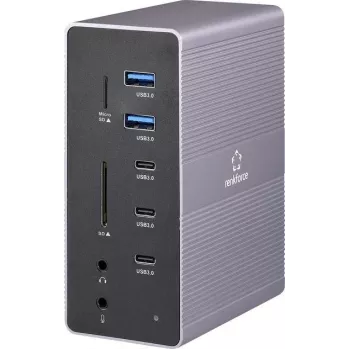 Renkforce USB-C dokų stotelė RF-DKS-910, universali, tinka įvairiems prekių ženklams (RF-6748348)