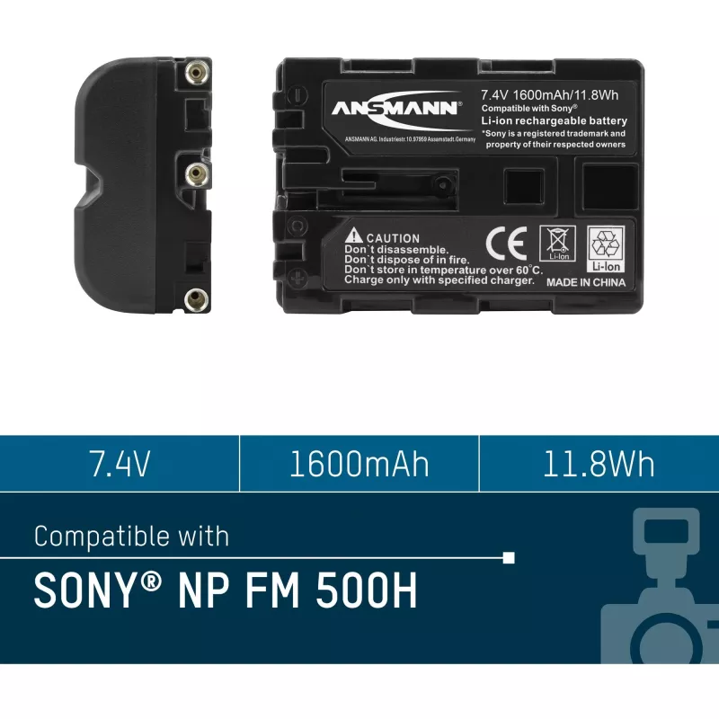 ANSMANN A-Son NP FM 500 H – Fotoaparato baterija Li-Ion 1500 mAh (5044503)