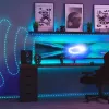 LED girlianda Twinkly TWD200STP-TEU įvairiaspalvė vidaus juosta, 5 cm tarpai, IP20, permatomas kabelis
