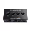 Garso sąsaja M-Audio M-Track Duo – USB 2 įėjimai / 2 išėjimai, 16 bitų / 48 kHz, 1x XLR/TS kombinuotas, 1x instrumentinis įėjimas, fantominis maitinimas 48V