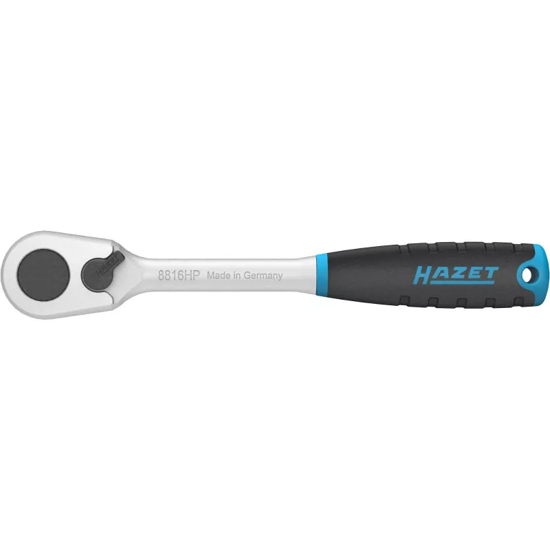 Reversinis reketinis raktas Hazet 8816HP 3/8 colio smulkiais dantimis, kompaktiškas