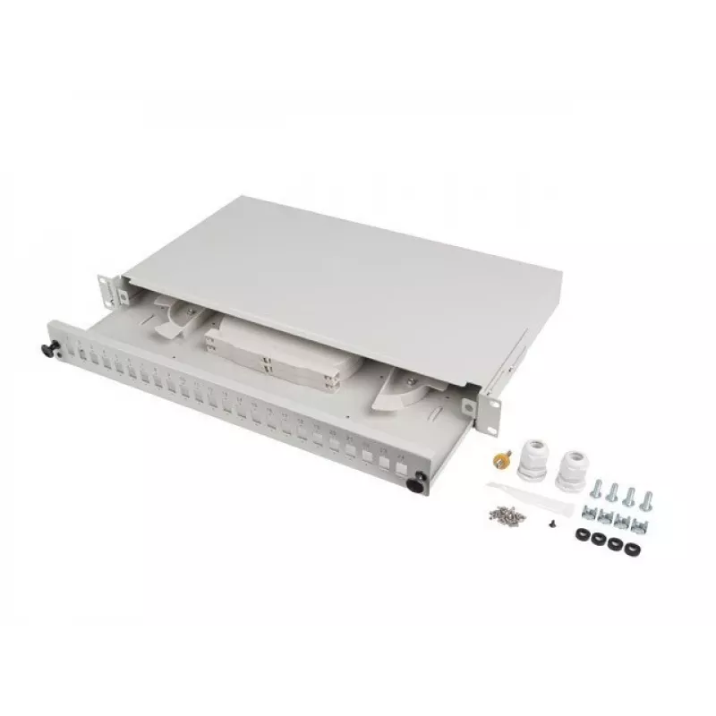 Šviesolaidžių pataisų skydelis LANBERG FOP1-24SS-LDS 1U 24xSC 24xLC