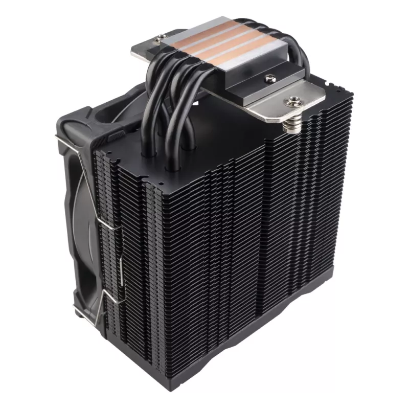 Oro aušintuvas Akasa Soho H4 Plus 12 cm juodas, hidrodinaminis guolis