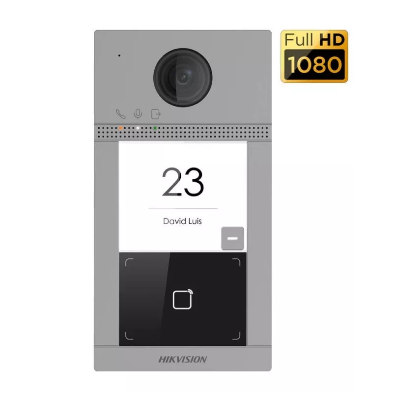 Vaizdo domofonas Hikvision DS-KIS604-S(C) 2 MP 17,8 cm (7) juoda, pilka, sidabrinė