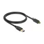 USB kabelis DeLOCK 83717 USB 3.2 Gen 2 1 m USB A USB C juodas