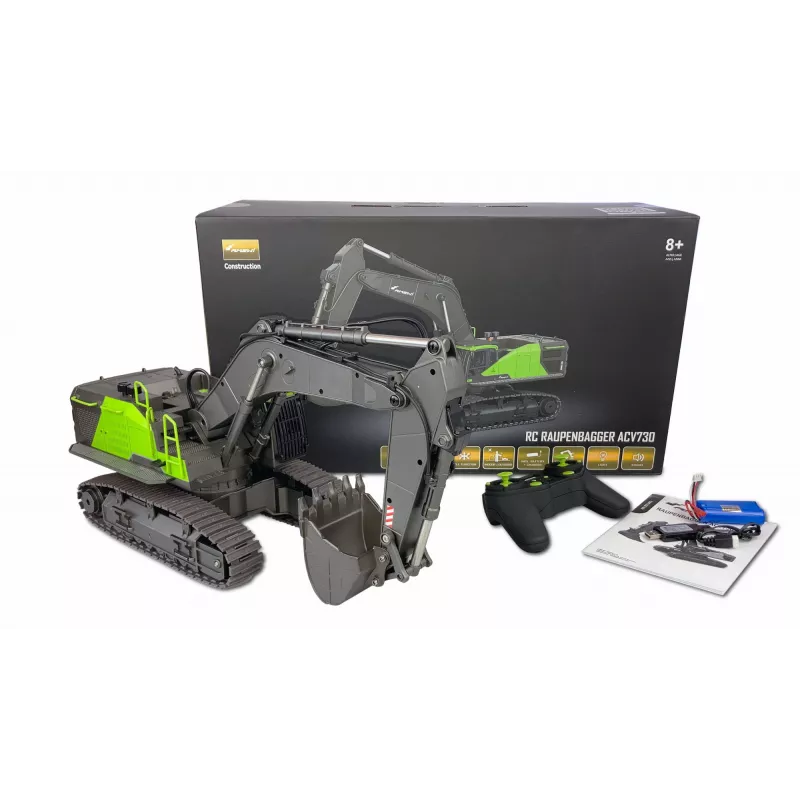 Amewi ACV730 V3 nuotoliniu būdu valdomas modelis ekskavatorius Elektrinis variklis 1:14 (22516)