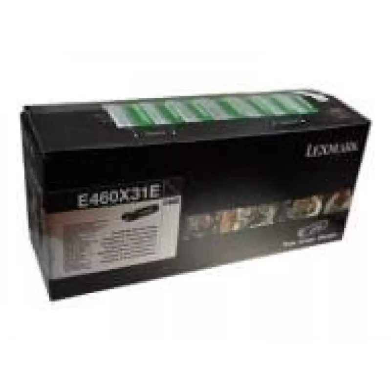 Lexmark E460X31E tonerio kasetė E460 spausdintuvams, juoda, 15 000 psl.