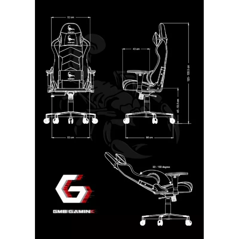 Gembird GC-SCORPION-05X žaidimų kėdė