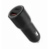 Automobilinis įkroviklis Gembird TA-UC-AC2PDQC38-CAR-01, USB-C, 38W, 12–24V, juodas