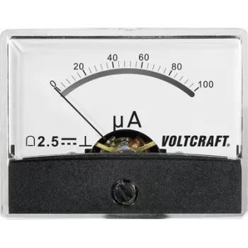 Voltcraft AM-60X46/100µA/DC montavimo matavimo prietaisas 100 µA nuolatinės srovės ritės matuoklis