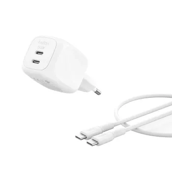 Belkin BoostCharge Pro - Maitinimo blokas - GaN - 50 W - Greitas įkrovimas - 2 išvesties prievadai (2 x USB-C)