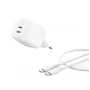 Belkin BoostCharge Pro - Maitinimo blokas - GaN - 50 W - Greitas įkrovimas - 2 išvesties prievadai (2 x USB-C)