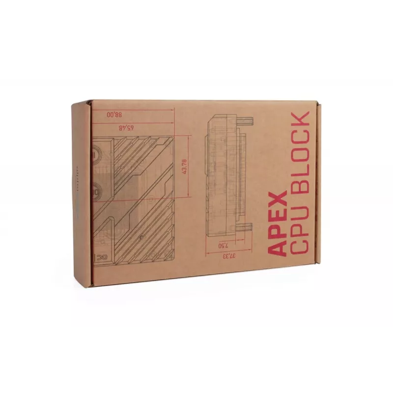 Šaltoji plokštė Alphacool 13851 permatomas akrilas 88x88x32.3 mm
