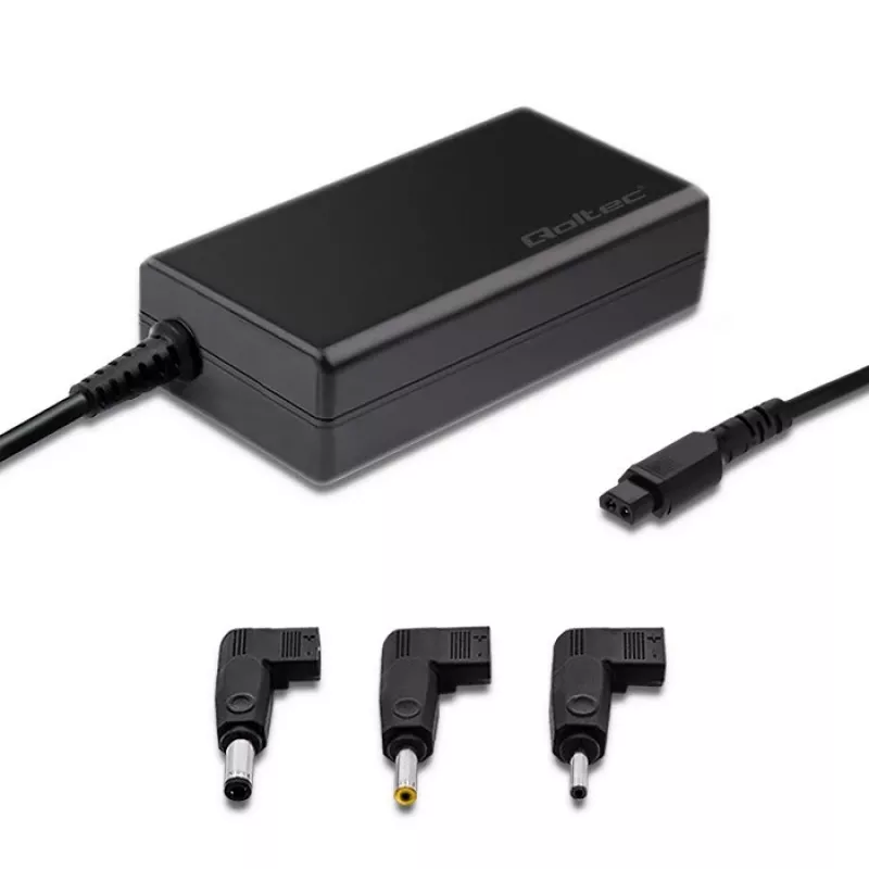 Qoltec 52415 Maitinimo adapteris, skirtas Samsung Sony 65W | 3 kištukai | +maitinimo laidas