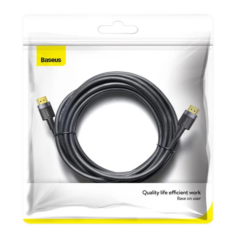 HDMI laidas Baseus CADKLF-H01 5 m A tipo vyriškas į vyrišką juodas