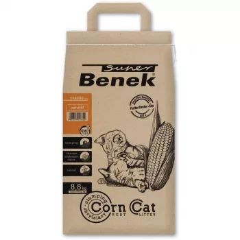 Certech Super Benek Corn Cat – kukurūzų kraikas katėms, gumuliuojantis, 14 l