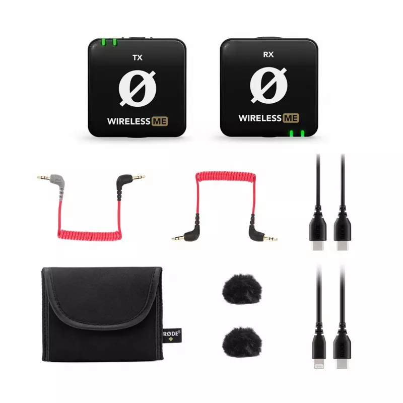 WIME RODE WIRELESS ME Dviejų kanalų belaidė mikrofono sistema tinklaraštininkams ir podcasteriams