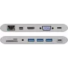Goobay USB-C™ Multiport adapteris - Viskas viename - Aliuminis - Sidabrinis (62113)