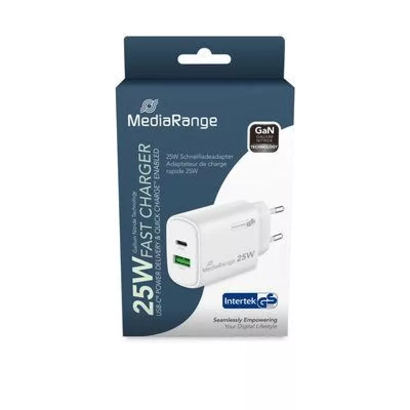 Maitinimo adapteris USB/USB-C 25W/FAST MRMA112-2 Mediarange