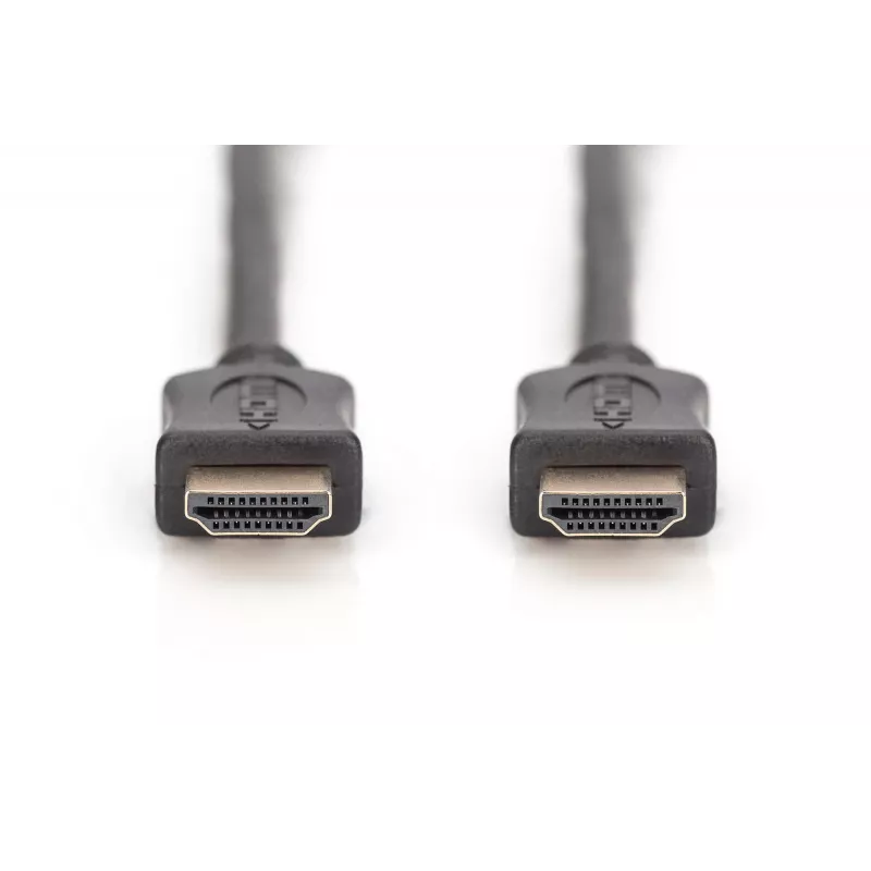 Assmann HDMI High Speed jungiamasis laidas, tipas A M/M, 10,0 m, su Ethernet, atitinka HDMI 1.4, UL, juodas, auksuoti kontaktai (AK-330107-100-S)