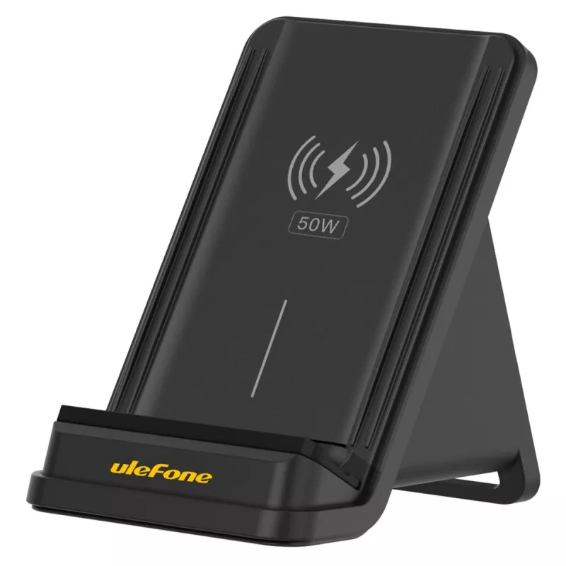 UleFone WCS01 belaidis greitasis kroviklis stovas 50W USB Type-C, juodas