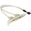 Slotbracket 1x vidinė USB 5pin į 2x USB2.0 išorinė DeLOCK 71000