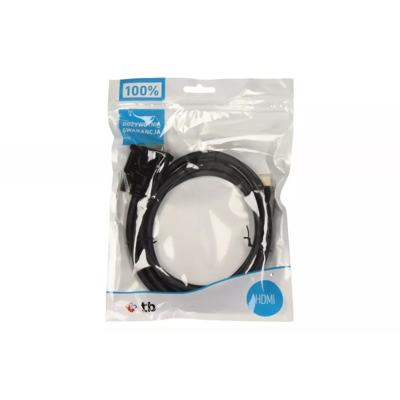 TB HDMI-DVI laidas 1,8 m, auksuotas pintas, DVI 24+1