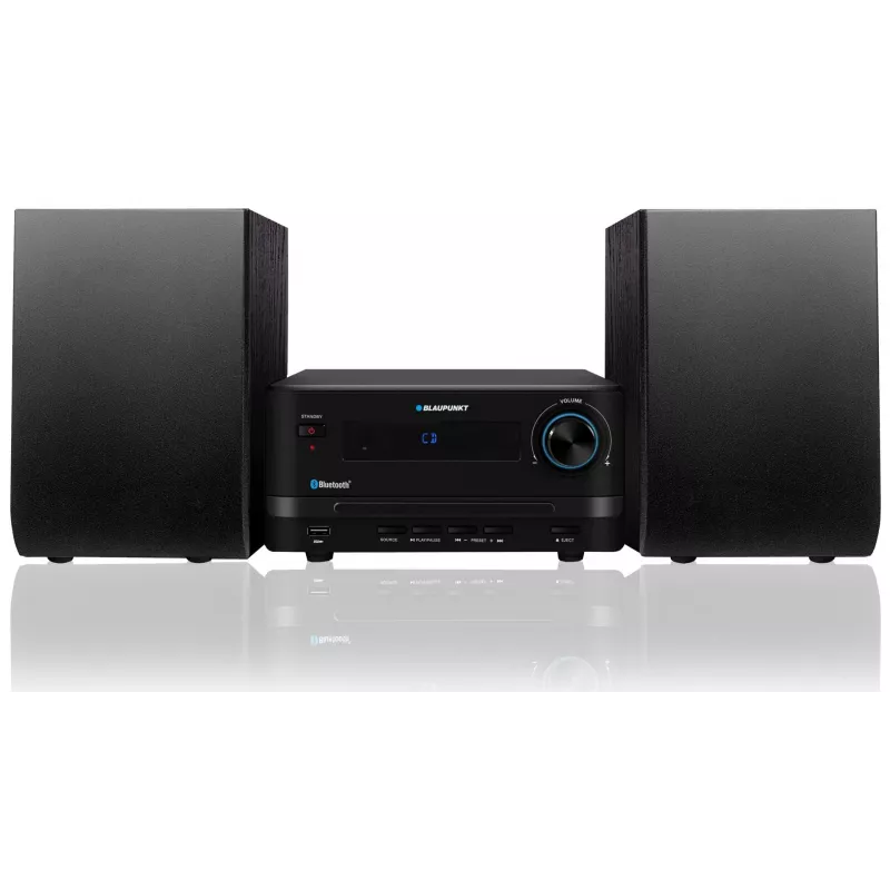 Namų audio mikro sistema BLAUPUNKT MS14BT – CD/MP3 grotuvas, Bluetooth, USB, FM RDS, 15W RMS, juoda