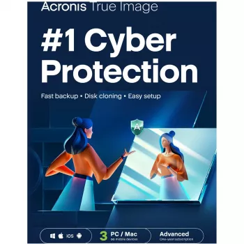 Acronis True Image Advanced – 3 kompiuteriai + 500 GB Acronis debesies saugykla – 1 metų prenumerata – ESD parsisiuntimas
