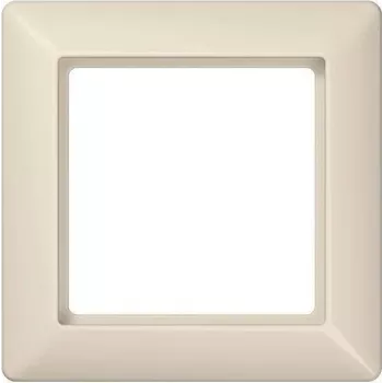 Rėmelis jungikliui JUNG AS 581 dramblio kaulo spalvos, duroplastas, 1 vieta, 80,5 x 80,5 mm