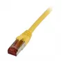 Patch kabelis RJ45 CAT6 250MHz 10m geltonas S-STP (S/FTP) TPE/LSZH Superflex Synergy 21