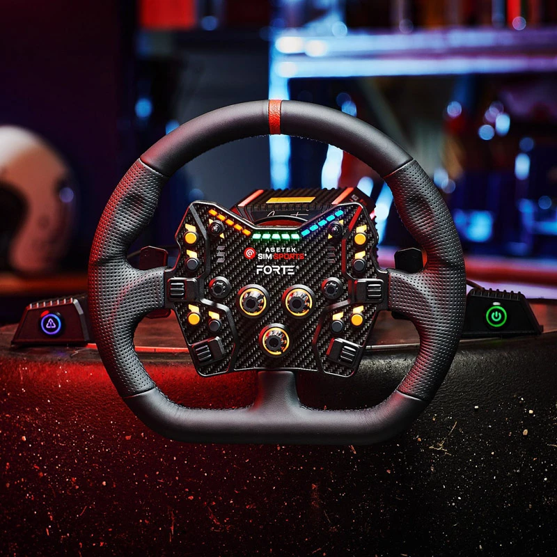 Asetek SimSports GT Ratas - Closed D, oda - juoda