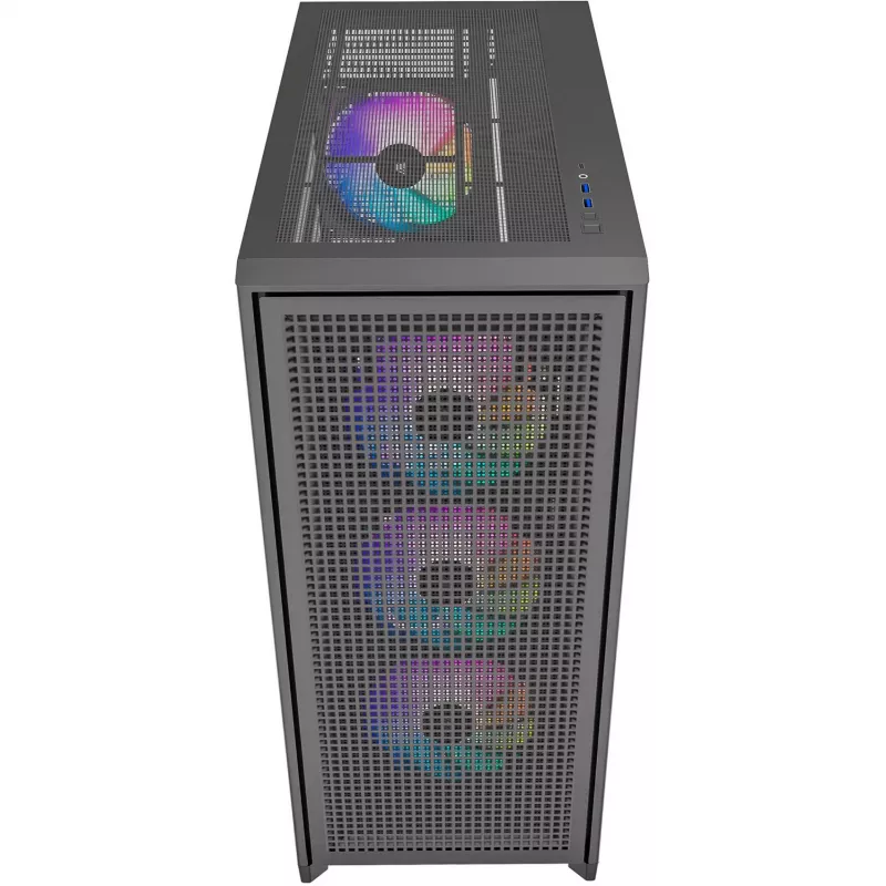 PC korpusas Silentware Air 2000 A-RGB Juodas – vidutinis bokštas, grūdinto stiklo šoninis dangtis