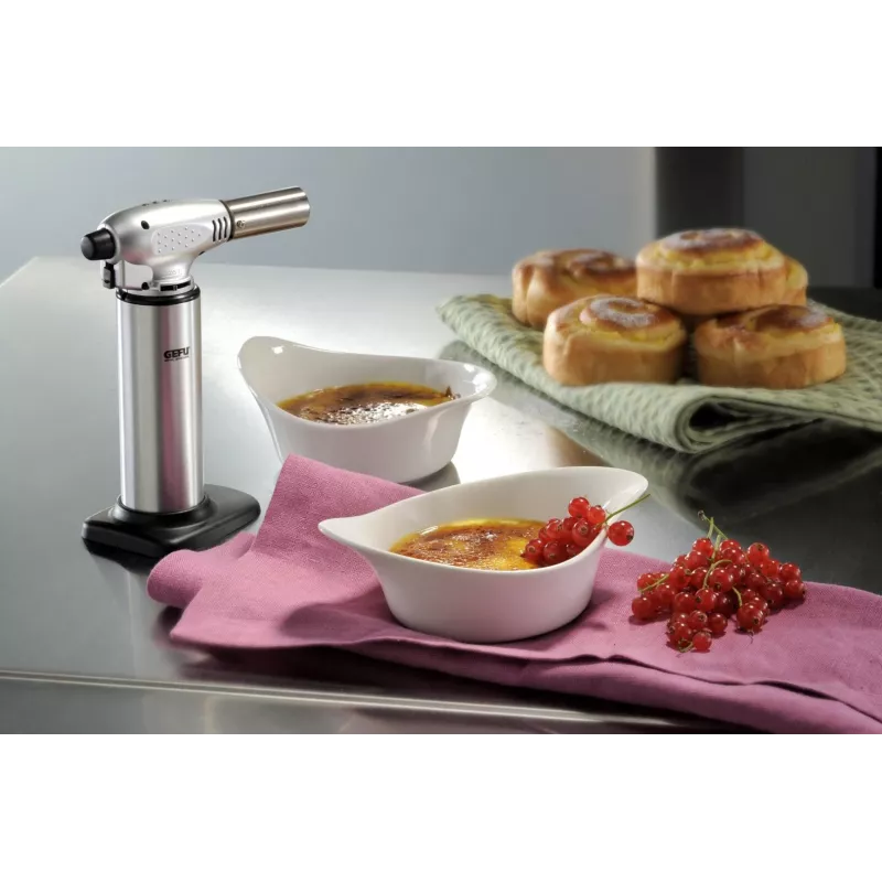 GEFU FUEGO Creme Brulee virtuvinis degiklis G-35400, juodas/nerūdijantis plienas