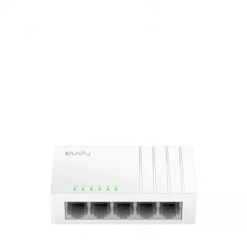 Cudy GS105U tinklo jungiklis – 5 prievadų Gigabit Ethernet (10/100/1000), baltas, 5 V