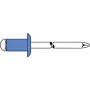 Kniedė aklinė GESIPA 6310931 Plienas/Plienas 5×12 mm Plokščia galvutė, suėmimo diapazonas 6,0–8,5 mm