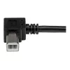 StarTech.com USBAB2MR USB 2.0 A–B kabelis su kampiniu B kištuku, kištukas/kištukas, 2 m, juodas