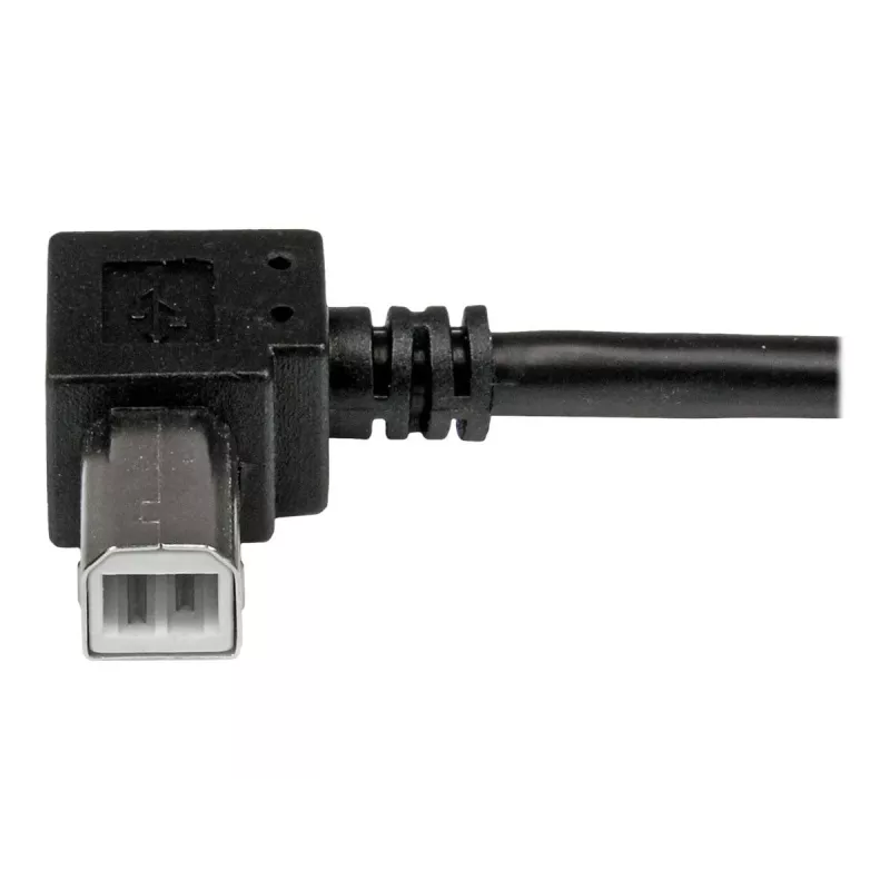 StarTech.com USBAB2MR USB 2.0 A–B kabelis su kampiniu B kištuku, kištukas/kištukas, 2 m, juodas