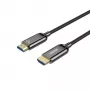 HDMI kabelis Unitek C11085GY01-15M — HDMI Type A į A, 30 m, HDMI 2.1, 8K@60Hz, 4K@144Hz, paauksuoti kontaktai, juodas