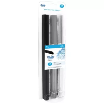 3D rašiklis 3DOODLER Create iPRO su 250 dalių pilkų atspalvių rinkiniu (3 mm kaitinimo siūlas)