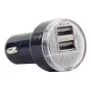 Automobilinis kroviklis Gembird EG-U2C2A-CAR-02, 12–24 V įėjimas, 5 V/2,1 A išėjimas, 2× USB 2.0, juodas