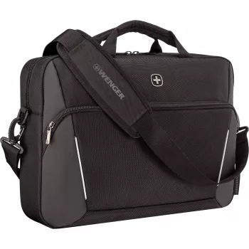 Wenger XE Compact Brief 16 portfelis nešiojamam kompiuteriui su planšetės kišene, juodas
