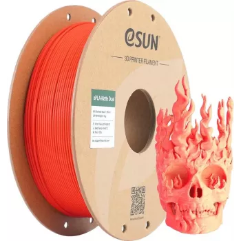 PLA MATTE DUAL 1,75mm raudonas geltonas 1kg ESUN 3D FILAMENTAS (PLA-MTD175B-RY1P1)