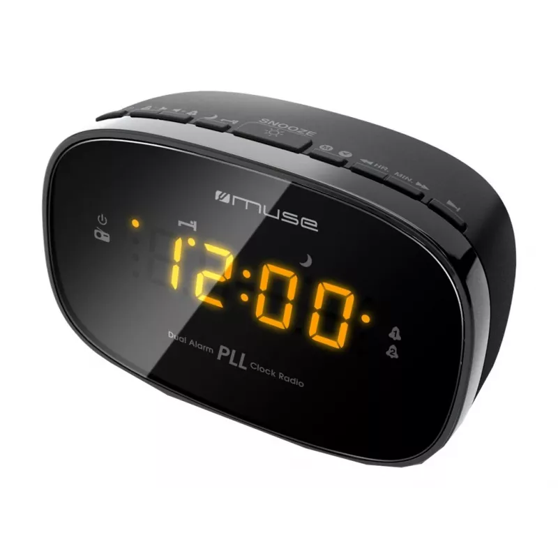 Žadintuvas radijas Muse M-150CR su FM PLL imtuvu, 1,52 cm LED ekranu, žadinimu (radijas/garsinis signalas), 230V / AAA baterijos