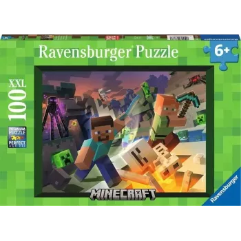 Dėlionė Ravensburger Minecraft 100 vnt. Video žaidimas