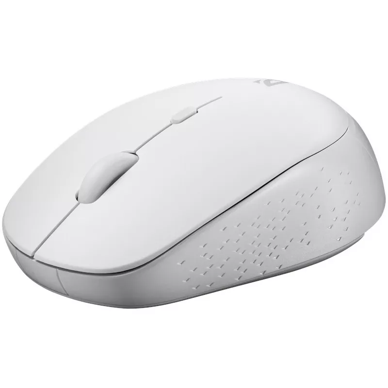 Belaidė pelė tyliu spragtelėjimu AURIS MB-027 800/1200/1600 DPI balta