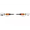DeLOCK HDMI kabelis HDMI (M) į HDMI (M) 50 cm, triguba izoliacija, juodas/auksinis, 8K palaikymas
