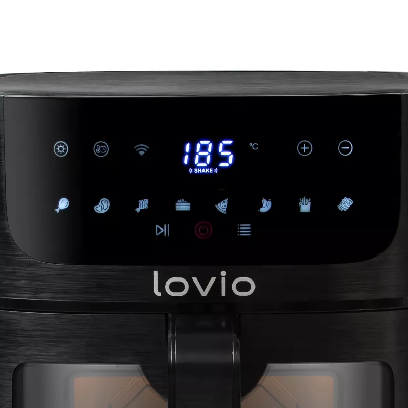 Oro gruzdintuvė Lovio LVAF002BK PureFry XL Smart 6L Juoda